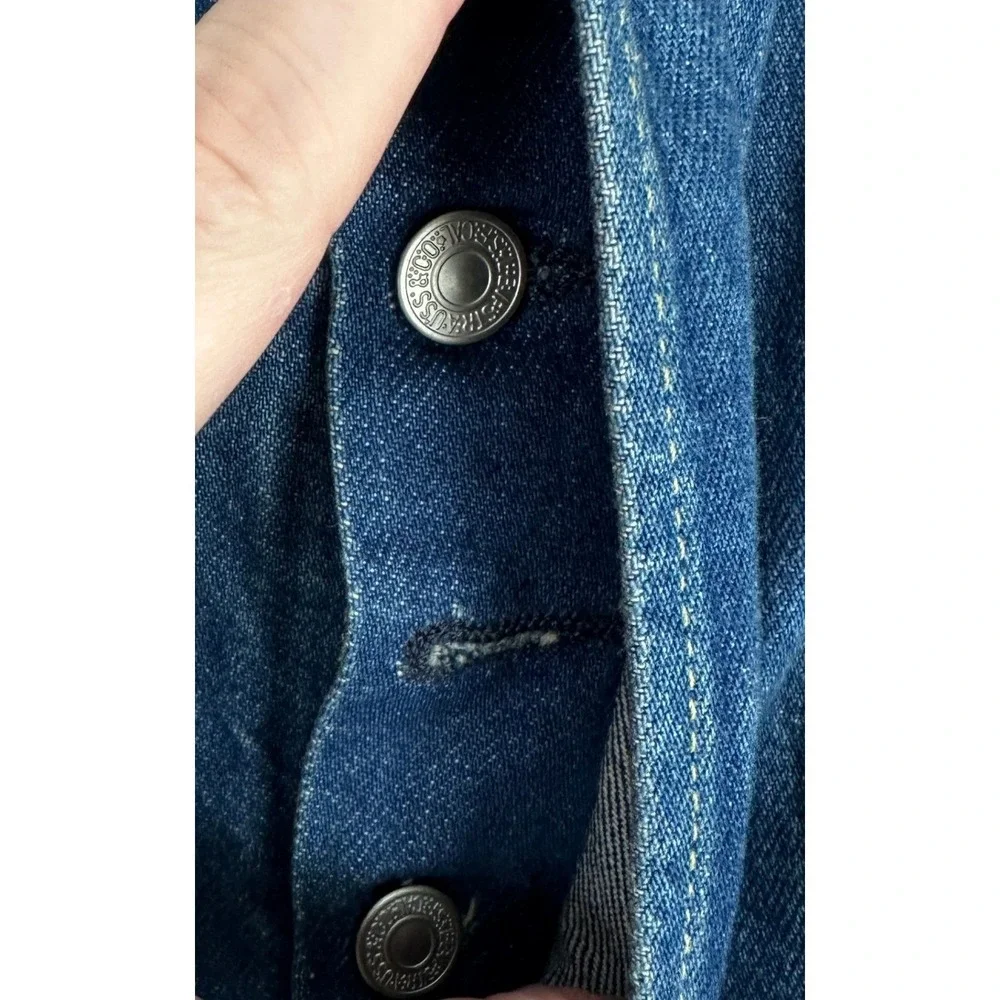 Levis 501 XX Shorts Mens 38 Blue Original Fit Button Fly Distressed Jean Denim